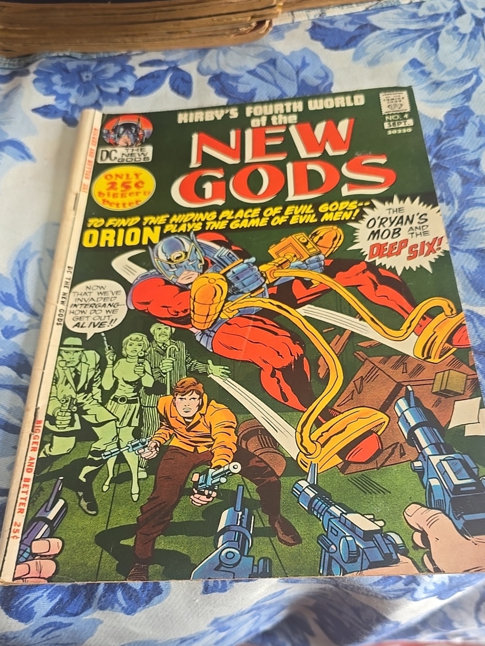 DC Comics The New Gods #4 Vintage Comic Book - Green Cover
